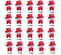 No Tejida Suave De La Pinza 20PCS La Navidad Para Las Muchachas Del Nieve Uso Día Fiesta Los Niños