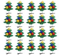 No Tejida Suave De La Pinza 20PCS La Navidad Para Las Muchachas Del Nieve Uso Día Fiesta Los Niños