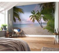 No Tejido Foto Papel para Interior Paredes Playa Isla Palmas Océano Dormitorio
