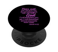 No Temas a Isaías Cuarenta 41:10 Verso bíblico de Las Escrituras PopSockets PopGrip Adhesivo