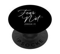 No Temas a Josué 1:9 Lector de la Biblia de Adoración de Fe Cristiana PopSockets PopGrip Adhesivo