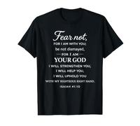 No Temas Porque Estoy contigo Isaías 41:10 Estructura Fe Dios Camiseta gráfica económica