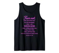 No Temas Porque Estoy contigo Isaías 41:10 Estructura Fe Dios Camiseta sin Mangas