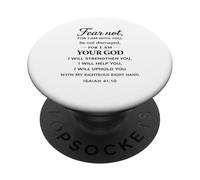 No Temas Porque Estoy contigo Isaías 41:10 Estructura Fe Dios PopSockets PopGrip Adhesivo