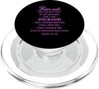 No Temas Porque Estoy contigo Isaías 41:10 Estructura Fe Dios PopSockets PopGrip para MagSafe