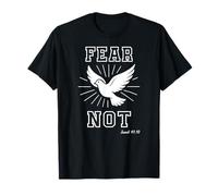 No temas, yo estoy contigo Isaías 41:10 Escritura Paloma Cristiana Camiseta
