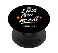 No temeré al Mal Salmo 23 4 PopSockets PopGrip Adhesivo