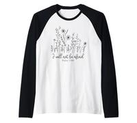 No tendré Miedo de Que los Hombres Cristianos Las Mujeres Amen a Dios Jesús Camiseta Manga Raglan