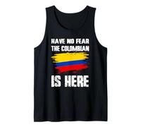 No tengas Miedo de Que el Colombiano esté aquí Bandera de Colombia Orgullo Raíz Camiseta sin Mangas