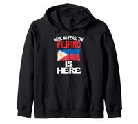 No tengas Miedo de Que el Filipino esté aquí Divertido Filipinas Sudadera con Capucha