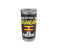 No tengas miedo de que el ugandés esté aquí Funny Uganda Vaso térmico de acero inoxidable de doble pared