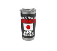 No tengas miedo de que los japoneses estén aquí divertido Japón Vaso térmico de acero inoxidable de doble pared