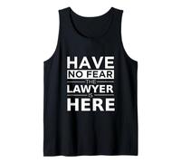 No tengas Miedo: el Abogado está aquí, Divertido Regalo, Trabajo, Humor, Orgullo Camiseta sin Mangas
