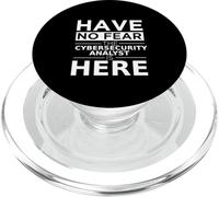 No tengas Miedo: el Analista de ciberseguridad está aquí, Divertido Regalo PopSockets PopGrip para MagSafe