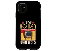 No Tengo Idea de lo Que es Este televisor Retro con Antenas Carcasa para iPhone 11