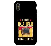 No Tengo Idea de lo Que es Este televisor Retro con Antenas Carcasa para iPhone X/XS
