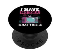 No Tengo Idea de lo Que es Esto TV 80s 90s Retro Television PopSockets PopGrip Adhesivo