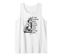 No Tengo Miedo de Haber Nacido para Hacer Esta Tinta Negra de Juana de Arco Camiseta sin Mangas