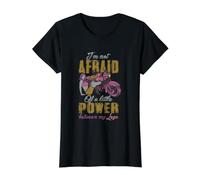 No Tengo Miedo de Tener un Poco de Poder Entre mis piernas, Divertido Motero Camiseta gráfica económica, Mujer, Negro, M
