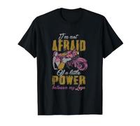 No Tengo Miedo de Tener un Poco de Poder Entre mis piernas, Divertido Motero Camiseta gráfica económica, Hombre, Negro, XL