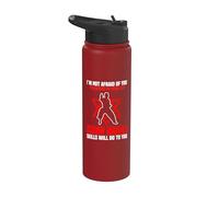 No tengo miedo de ti Krav Maga Habilidades Artes marciales Stainless Steel Insulated Water Bottle
