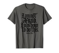 No Tengo Miedo. Nací para Hacer Esto. Impresión Negra Camiseta