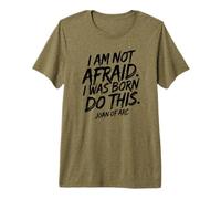 No Tengo Miedo. Nací para Hacer Esto. Impresión Negra Camiseta Premium
