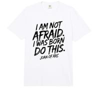 No Tengo Miedo. Nací para Hacer Esto. Impresión Negra Comfort Colors Adult Heavyweight T-Shirt