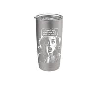 No tengo ni idea de por qué estoy fuera de la cama Chica sarcástica del arte pop Vaso térmico de acero inoxidable de doble pared