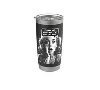 No tengo ni idea de por qué estoy fuera de la cama Chica sarcástica del arte pop Vaso térmico de acero inoxidable de doble pared