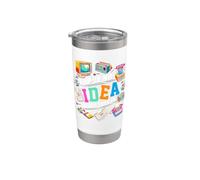 No tengo ni idea de qué es esta fiesta de los 80, moda de los 80, Bro. Vaso térmico de acero inoxidable de doble pared