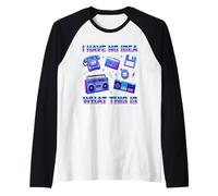 No Tengo ni Idea de qué es Esto: Trajes Infantiles de los 90 para Mujeres y Hombres Camiseta Manga Raglan