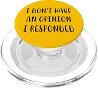 No tengo opinión Respondí Fun Idea White Lie Party PopSockets PopGrip para MagSafe