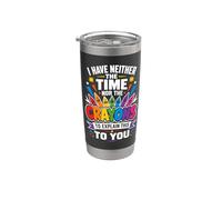No tengo tiempo ni crayones para explicarte esto Vaso térmico de acero inoxidable de doble pared