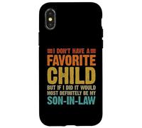 No Tengo un Hijo Favorito yerno Divertido Humor Familiar Carcasa para iPhone X/XS