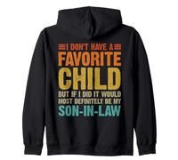 No Tengo un Hijo Favorito yerno Divertido Humor Familiar Sudadera con Capucha