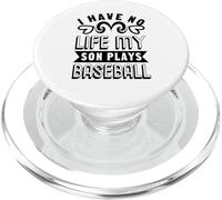 No Tengo Vida, mi Hijo Juega al béisbol - Funny Baseball Dad PopSockets PopGrip para MagSafe