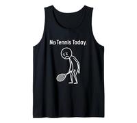 No Tennis Today Funny Stickman Tennis Player Men Women Kids Camiseta sin Mangas