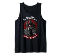 No tentar al hombre justo a dibujar su espada caballero templario Camiseta sin Mangas