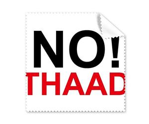 No THAAD Against THAAD - Limpiador de Pantalla para Chupete de la Guerra (Negro y Rojo, 5 Unidades)