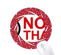 No THAAD contra el pacifismo Wheel mouse pad de goma roja redonda
