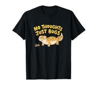 No Thoughts Just Bugs Herpetología Entusiasta de Reptiles Camiseta