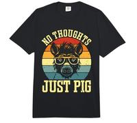 No Thoughts Just Pig Cría Ganadería Cría de Cerdos Comfort Colors Adult Heavyweight T-Shirt