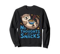 No Thoughts Just Snacks Lindo Ramen de Nutria Sudadera