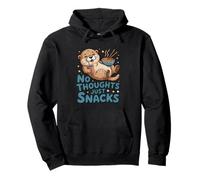 No Thoughts Just Snacks Lindo Ramen de Nutria Sudadera con Capucha