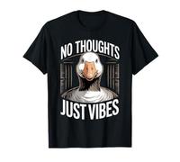 No Thoughts Just Vibes Funny Goose Meme Camiseta