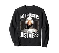 No Thoughts Just Vibes Funny Goose Meme Sudadera