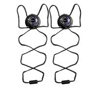 No Tie Laces - Rotary Fastening Knob, Quick Secure Turn, Flex Tension Free Fit | for Travel Home School Sports, Camping Hiking Outdoor Usage, Durable Easy Wear Slip On Replacement Lace System