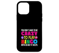 No tienes que estar loco para jugar al jugador de bingo Carcasa para iPhone 12 mini
