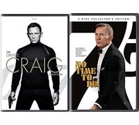 No Time Secret SPECTRE 007 Film Collection Daniel Craig James Bond + To Die 2 DVD + Service & Skyfall, Casino Royale, Quantum of Solace DVD Agent 5 Movie Pack